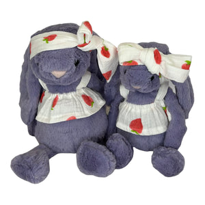 30cm or 35cm Bunny | Riley with Strawberry Top and Headband