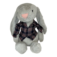 Load image into Gallery viewer, 45cm Bunny | Walder with Blue and Red Plaid Shirt
