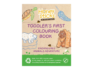 Toddlers First Colouring Book - An Endangered Animals Adventure