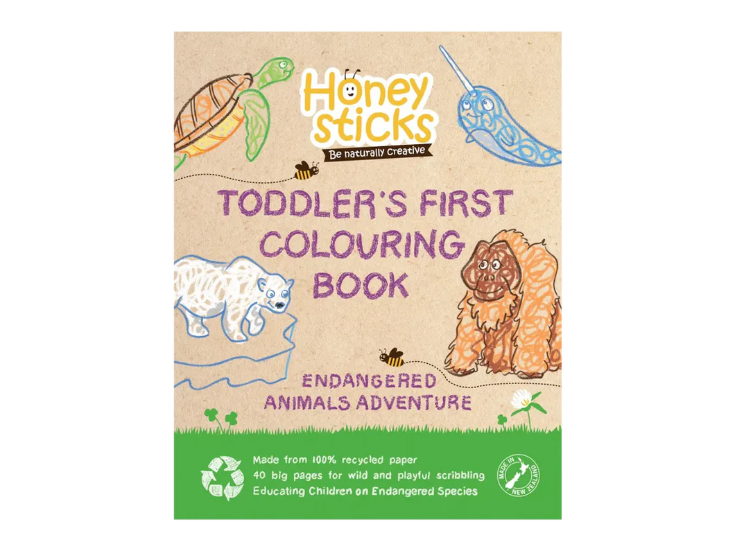 Toddlers First Colouring Book - An Endangered Animals Adventure