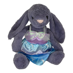 35cm Bunny | Riley with a Purple Unicorn Dress