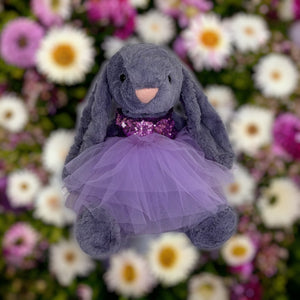 45cm Bunny | Riley with Purple Sequin Dress