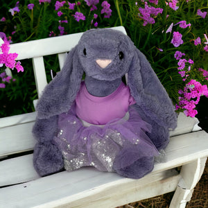 35cm Bunny | Riley with Purple tutu Skirt
