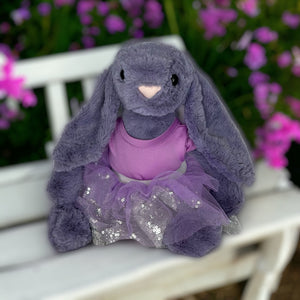 35cm Bunny | Riley with Purple tutu Skirt