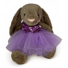 Load image into Gallery viewer, 45cm Bunny | Avery with Purple Sequin Tutu Dress
