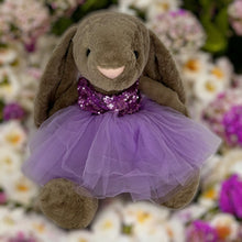 Load image into Gallery viewer, 45cm Bunny | Avery with Purple Sequin Tutu Dress
