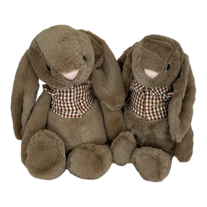 30cm or 35cm Bunny | Avery with brown check shirt